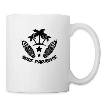 surf paradise - Tasse - Weiß - Rechts