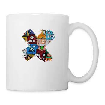 Graffiti style Splash hip hop couleurs peintre couleur - Mug blanc - blanc - Droite