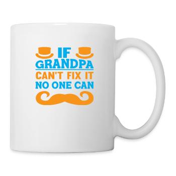 Si grand-père ne peut pas le réparer, personne ne peut le faire - Mug blanc - blanc - Droite