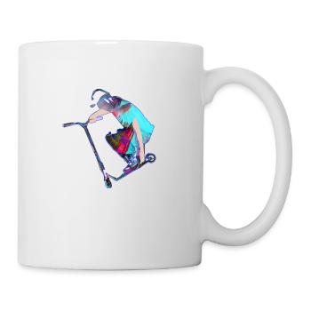 Stuntscooter,Trickscooter,tricks,stunt,e-scooter,s - Tasse - Weiß - Rechts