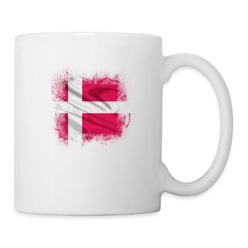 Dänemark Kopenhagen Dänisch Skandinavien Flagge Dansk - Tasse - Weiß - Rechts