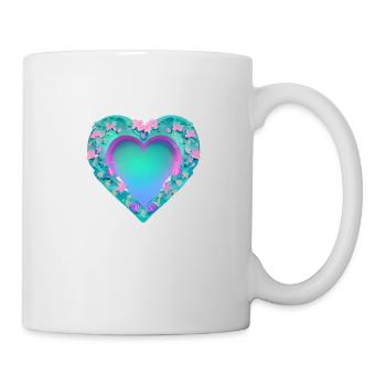Saint-Valentin Fête des mères Mariage Amoureuse Fiançailles - Mug blanc - blanc - Droite