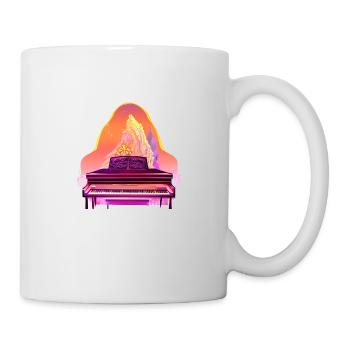 Klavierspieler Klavier Piano Geschenk Pianist - Tasse - Weiß - Rechts