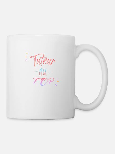 tuteur au top - Mug blanc - blanc