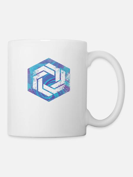 Hexagon-Programmierung Programmierer Codierung geometrisch - Tasse - Weiß