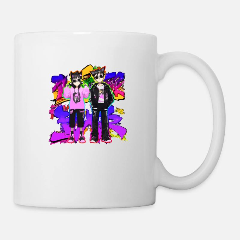 Japanische Coolness in style 90's 80's farbe - Tasse - Weiß