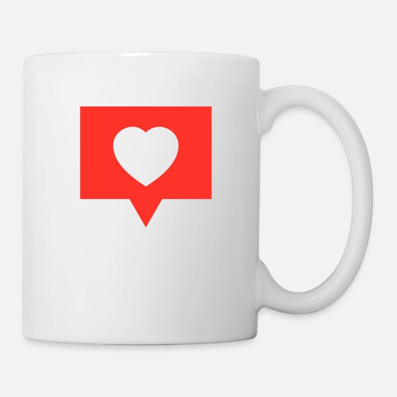Like Button - Tasse - Weiß