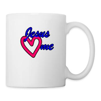 Jesus liebt mich Jesus loves me - Tasse - Weiß - Rechts