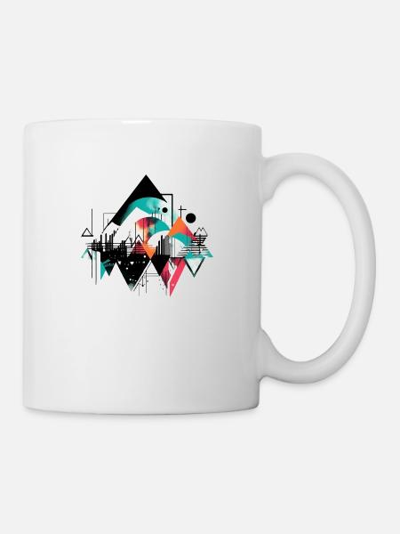 Géométrie urbaine - Mug blanc - blanc