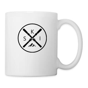 Skiing skiing ski motif for skiers - Mug - white - Right