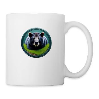 Braunbär im Wald - Tasse - Weiß - Rechts