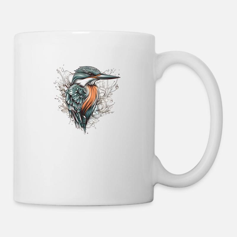 Eisvogel episch - Tasse - Weiß