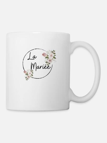 La mariée floral - Mug blanc - blanc