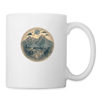 hiking outdoor hiker gift - Mug - white - Right