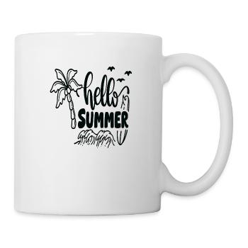 Hello Summer - Tasse - Weiß - Rechts