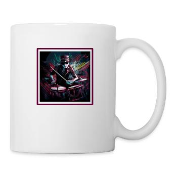 Pink Drummer - Tasse - Weiß - Rechts