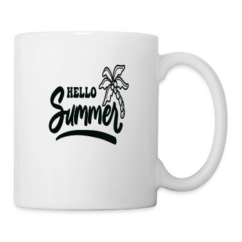 Hello Summer - Tasse - Weiß - Rechts