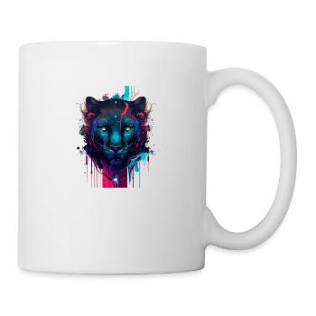 Beautiful tshirt with panther head very design - Mug - white - Right