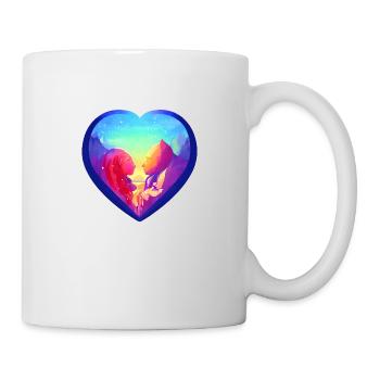 Valentinstag Liebe Verlobung Muttertag Hochzeit - Tasse - Weiß - Rechts