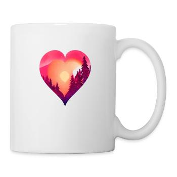 Hochzeit Liebe Valentinstag Muttertag Verlobung - Tasse - Weiß - Rechts