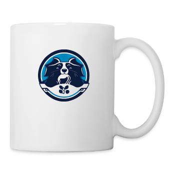 Rundes Hundeporträt - Tasse - Weiß - Rechts