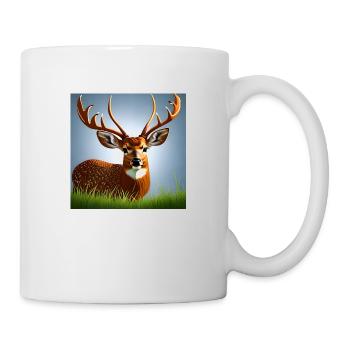 Deer in the Grass - Mug - white - Right