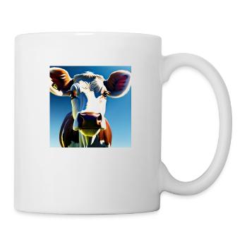 Brown and White Cow - Mug - white - Right