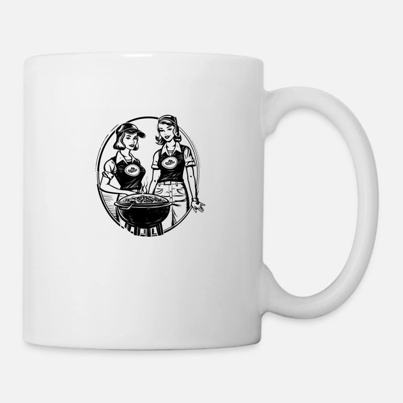 Grillades pour filles - Mug blanc - blanc