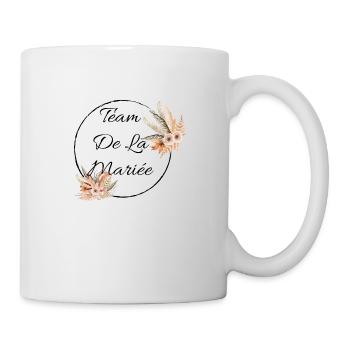 team de la Mariée evjf t-shirt assorti floral - Mug blanc - blanc - Droite