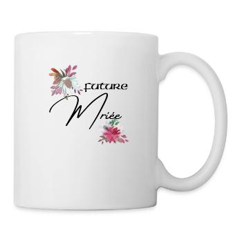 Future mariée floral - Mug blanc - blanc - Droite