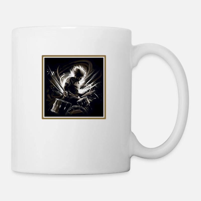 Drummer Drums - Tasse - Weiß
