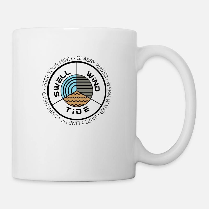 Surfing Surfboard Surfer Geschenkidee - Tasse - Weiß