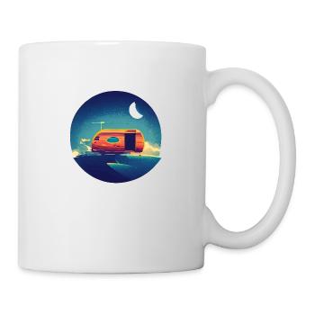 Camping Gift Tents Motorhome Caravan Camp - Mug - white - Right