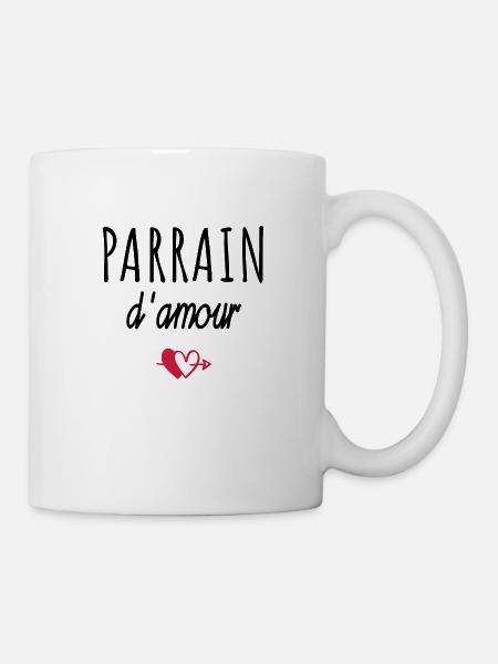 parrain d'amour / cadeau humour parrain - Mug blanc - blanc