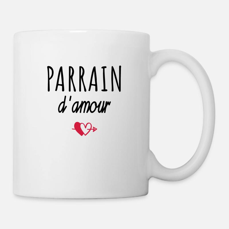 parrain d'amour / cadeau humour parrain - Mug blanc - blanc