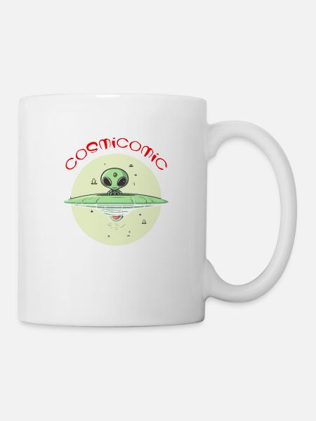 Kosmokomisch - Tasse - Weiß