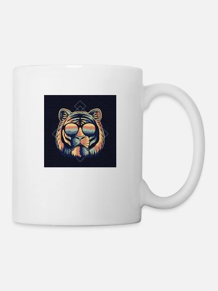 RETRO LION Amo - Mug blanc - blanc