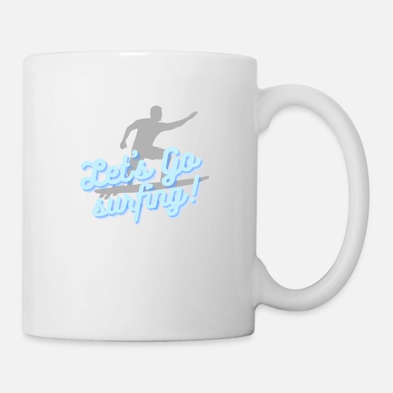 Let's go surfing - Mug - white