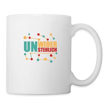 Unwiderstehlich gut, selbstbewusst und mutig! - Tasse - Weiß - Rechts