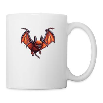 Flughund aus einem alten Videospiel in 8 Bit - Tasse - Weiß - Rechts