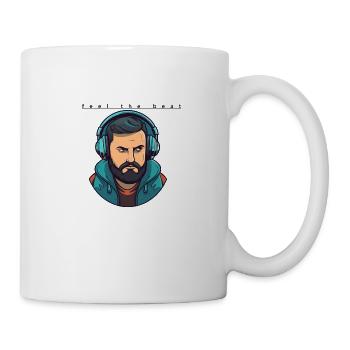 DJ Feel the Beat - Tasse - Weiß - Rechts