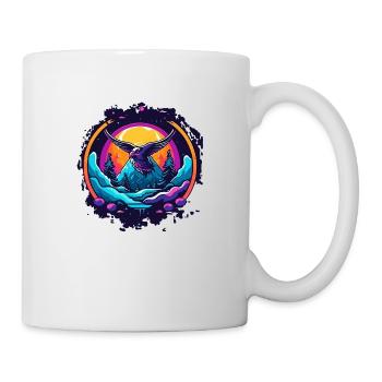 Vogel in Natur - Tasse - Weiß - Rechts