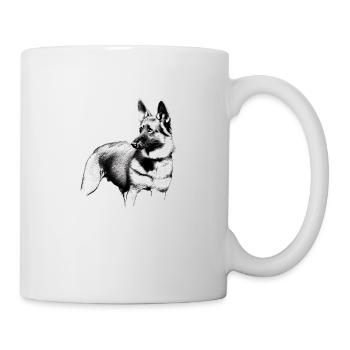 Schäferhund Hundehalter Hunde Hund Hundebesitzer - Tasse - Weiß - Rechts