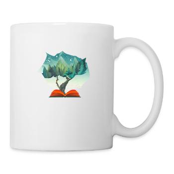 Lecture de livres Lecteurs Amoureux du livre Livres Cadeau - Mug blanc - blanc - Droite