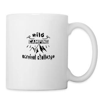 Wild Camping Survival Challenge - Mug blanc - blanc - Droite