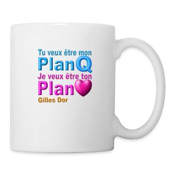 Je veux etre ton plan coeur disign - Mug blanc - blanc - Droite