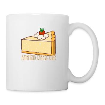 Cheesecake, American curd cake, cheesecake - Mug - white - Right