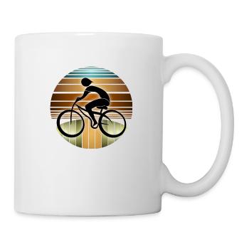 Cycliste - Mug blanc - blanc - Droite