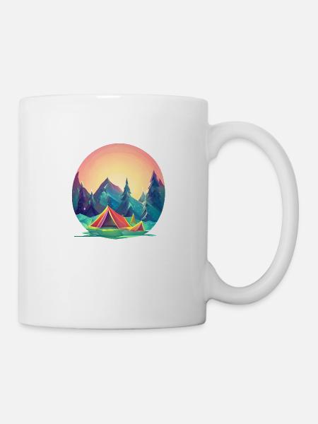 Camping Tentes cadeaux Camping-car Caravan Camp - Mug blanc - blanc
