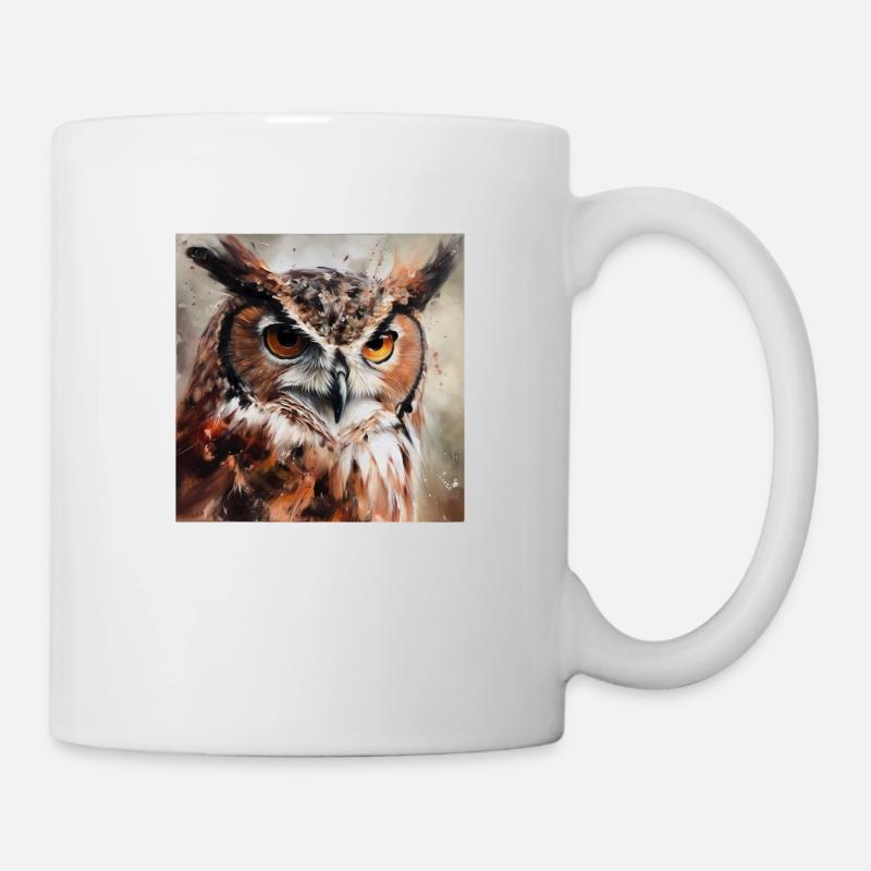 Eule - Tasse - Weiß